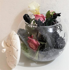 Искусственные цветы в вазе с крышкой Rivoli
