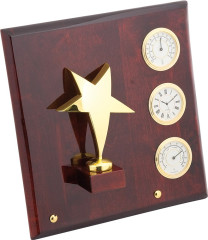 Плакетка "Звезда" часы, термометр, гигрометр