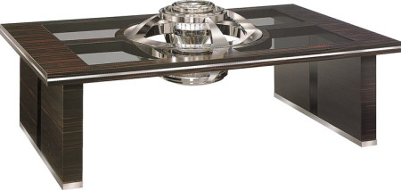ATLANTIS TABLE TEMPUS MOBILE (F-0005877) Морские часы, установленные в столе из макассара Erwin Sattler