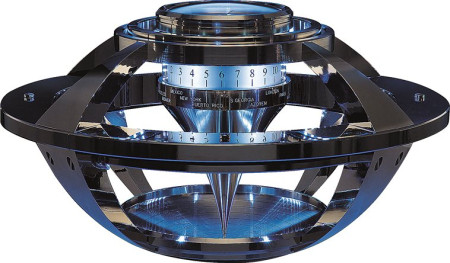 ATLANTIS TABLE TEMPUS MOBILE (F-0005877) Морские часы, установленные в столе из макассара Erwin Sattler