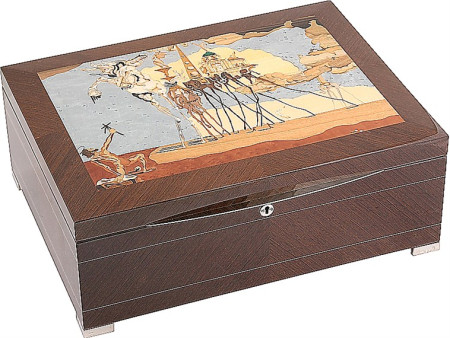 RT/2SD-B WENGE (F-0013732) Шкатулка для украшений музыкальная Giglio