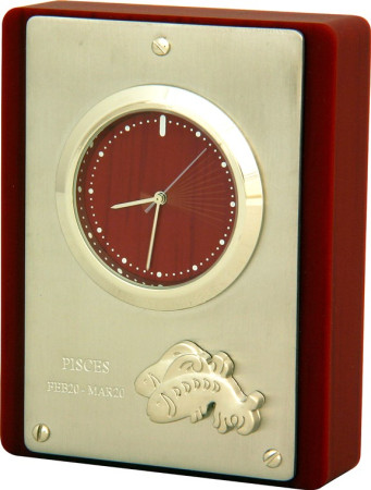 W-12-C (F-0017715) Часы настольные "Рыбы" Olmecs