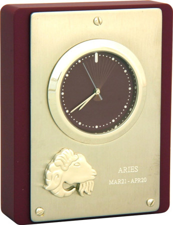 W-01-B (F-0044298) Часы настольные "Овен" Olmecs